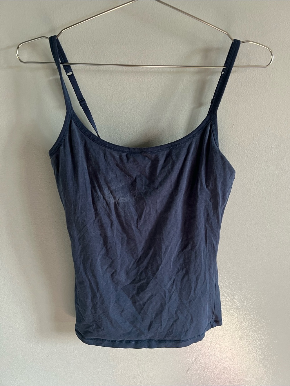 Classic Navy Adjustable-Strap Cami Top